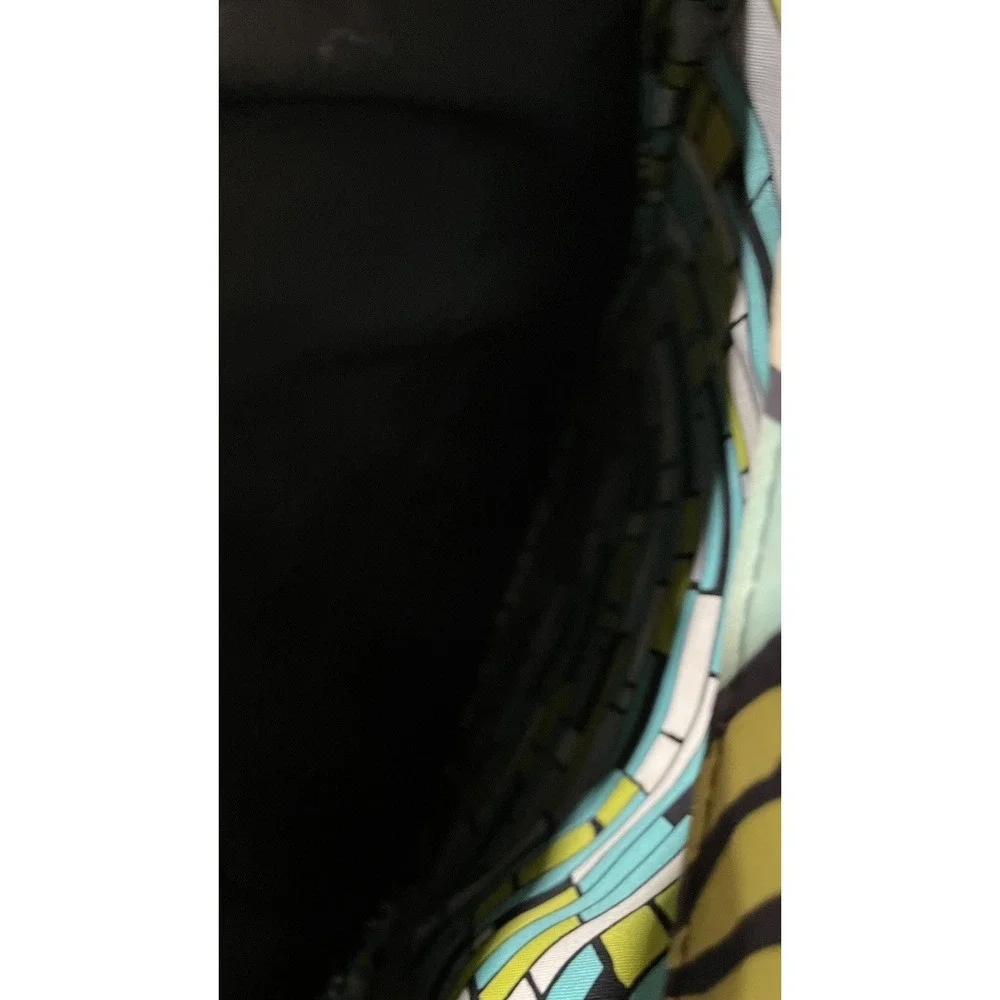 Vera Bradley Laptop Tote Bag Aqua Floral Quilted Travel Work Purse‎